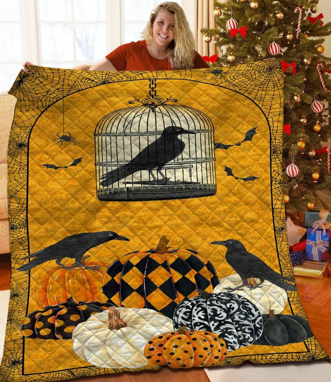 Halloween Quilt Yno and Home Decor