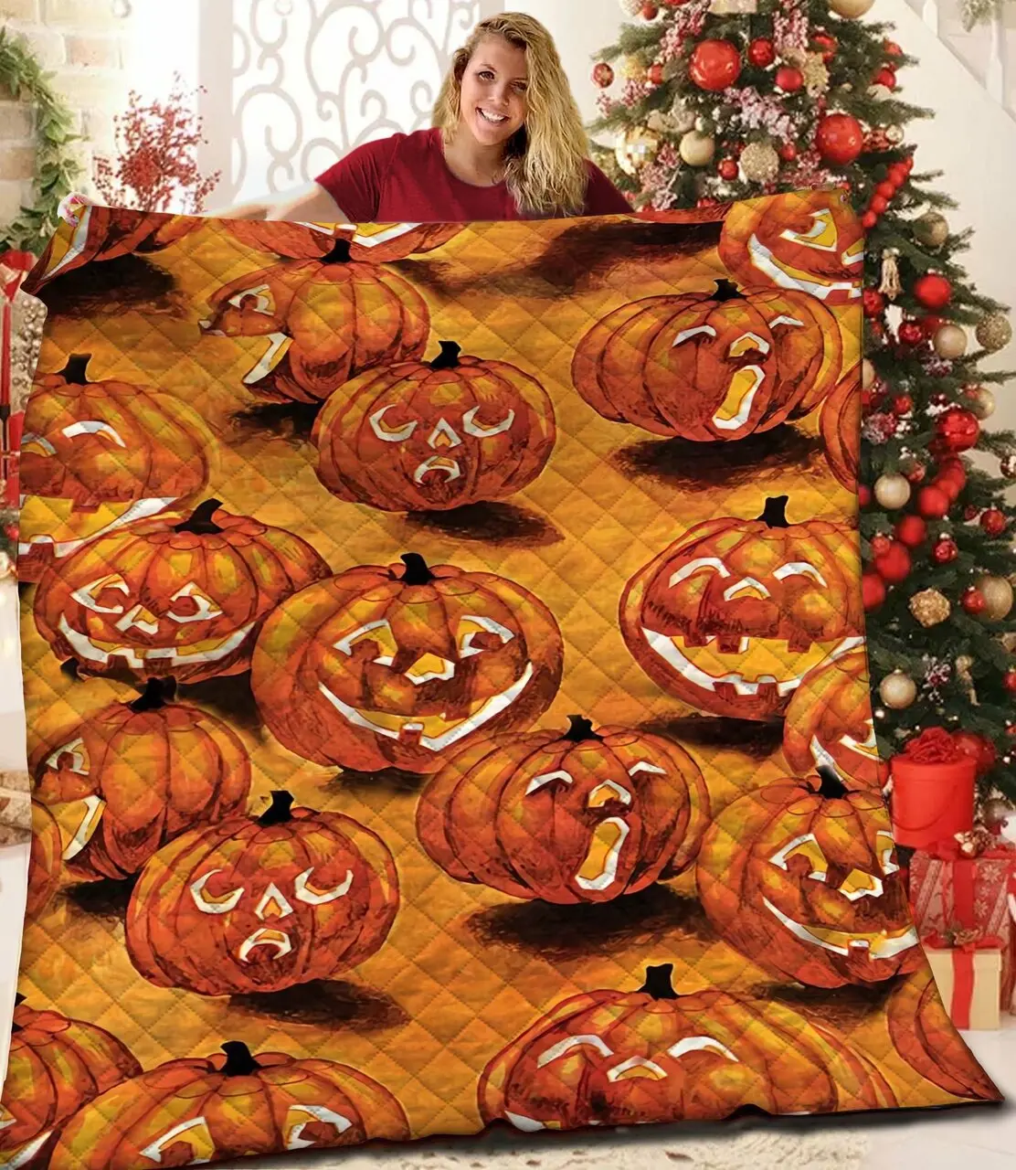 Halloween Quilt Yox and Home Decor