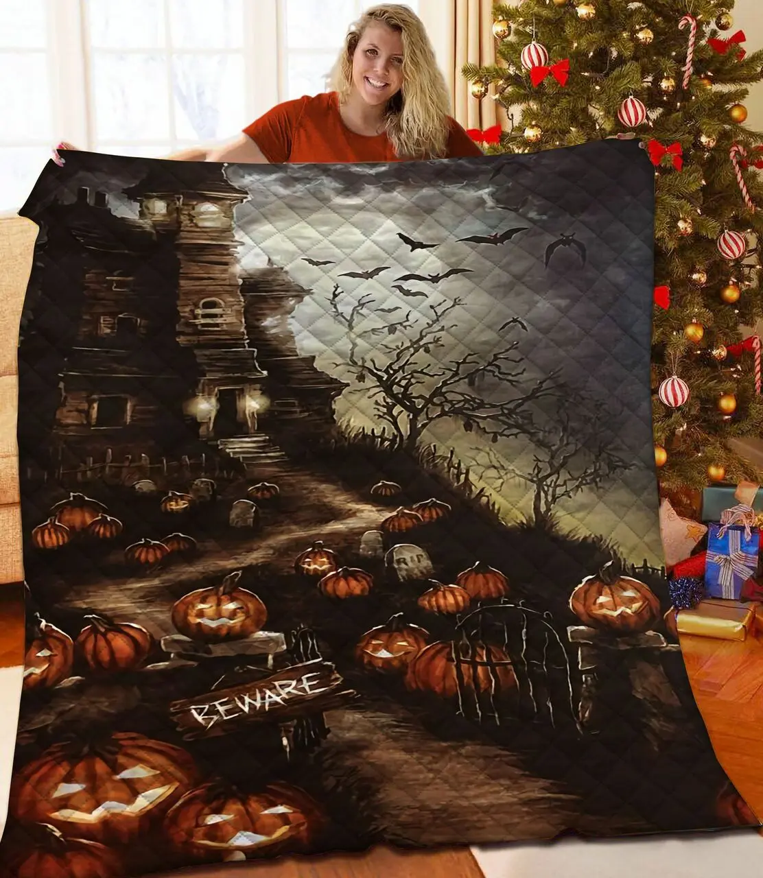 Halloween Quilt Yso and Home Decor