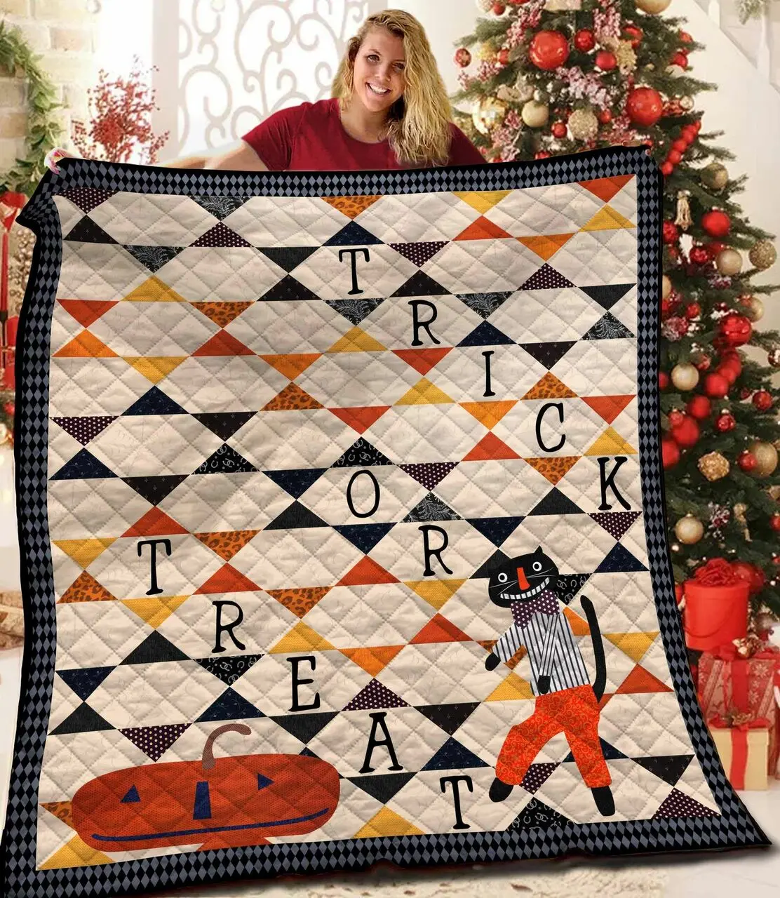 Halloween Quilt Ywf and Home Decor