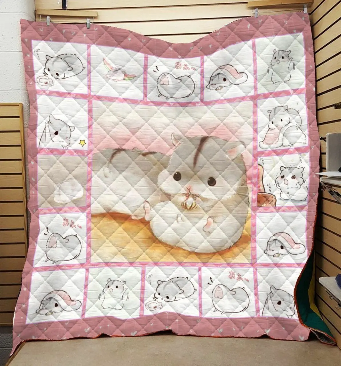 Hamster Quilt Blanket and Home Decor