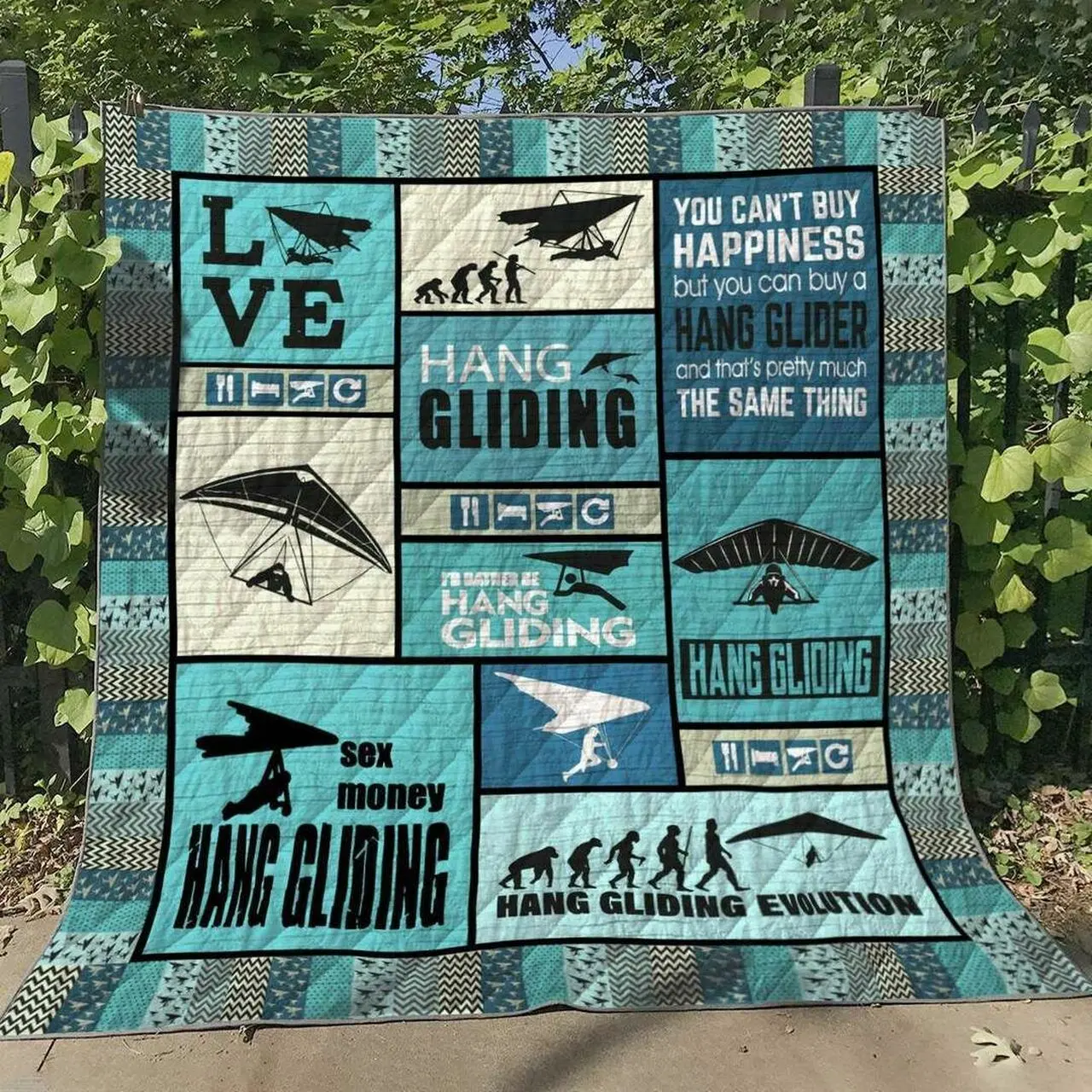 Hang Gliding Cg100623 Quilt Blanket and Home Decor