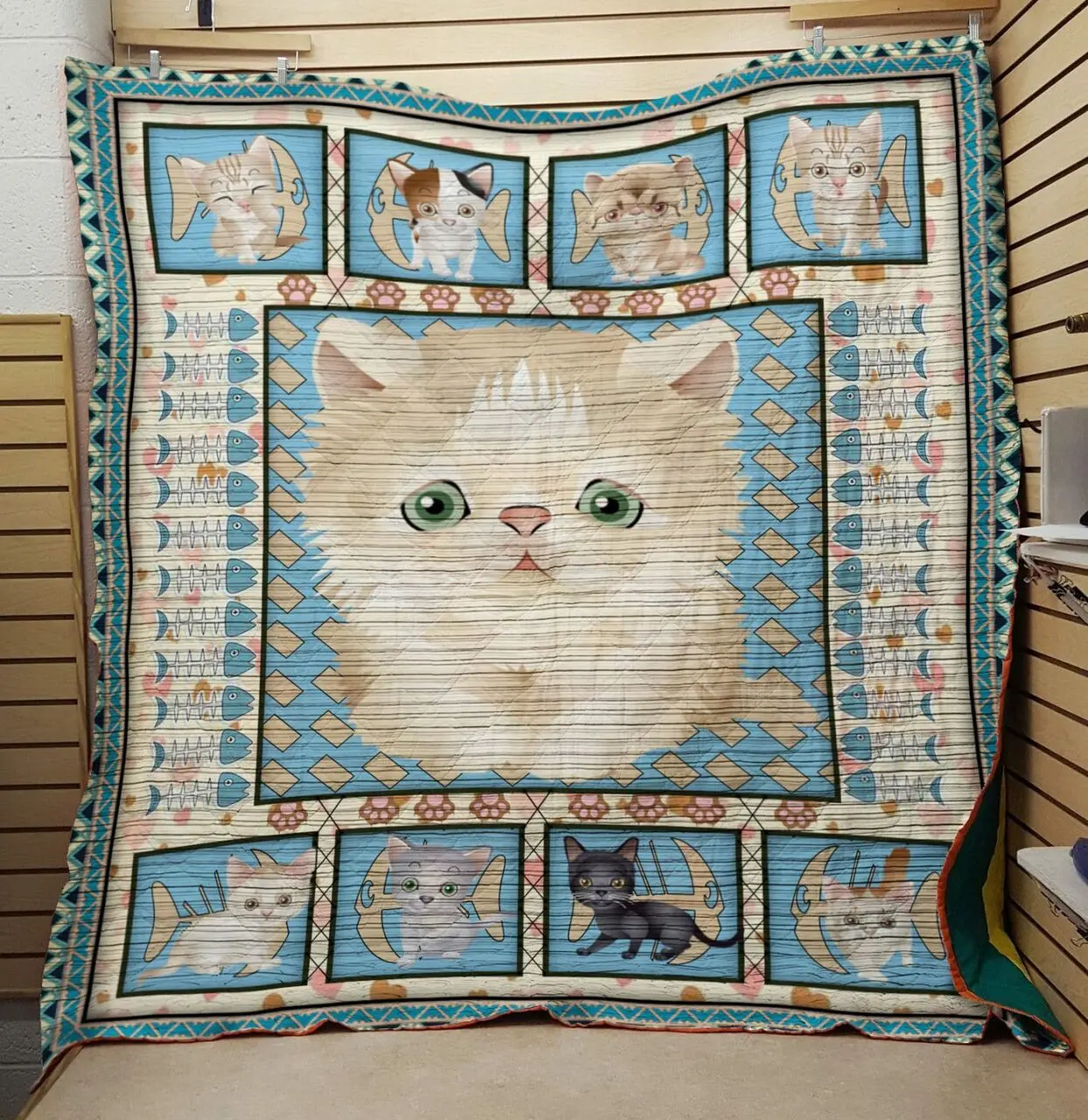 Happy Cat Lady Quilt and Home Decor