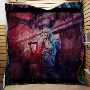 Harley Quinn Quilt Blanket and Home Decor