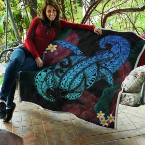 Hawaii Turtle Polynesian Tropical Premium Quilt and Home Decor