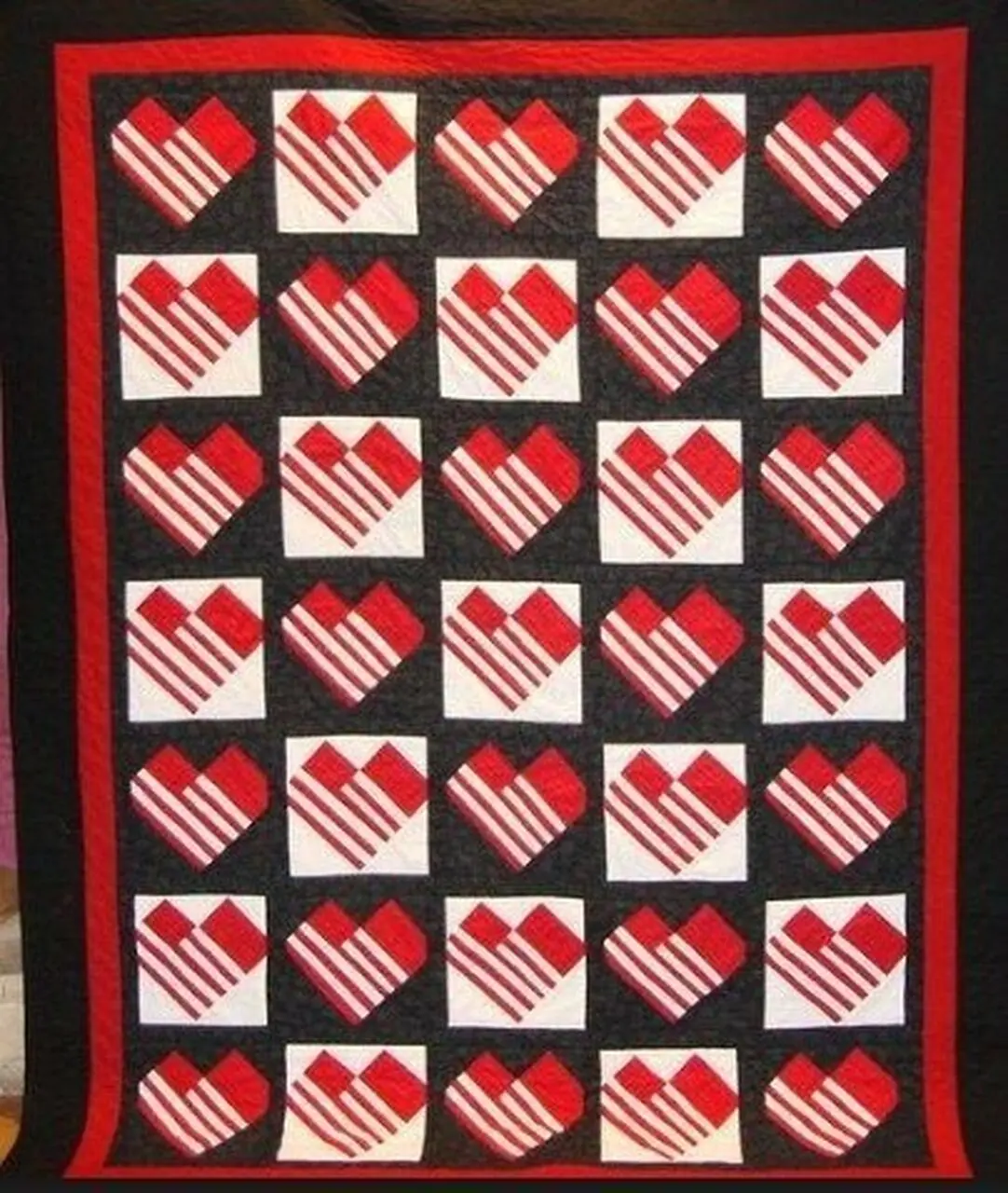 Heart Cla2210275Q Quilt Blanket and Home Decor
