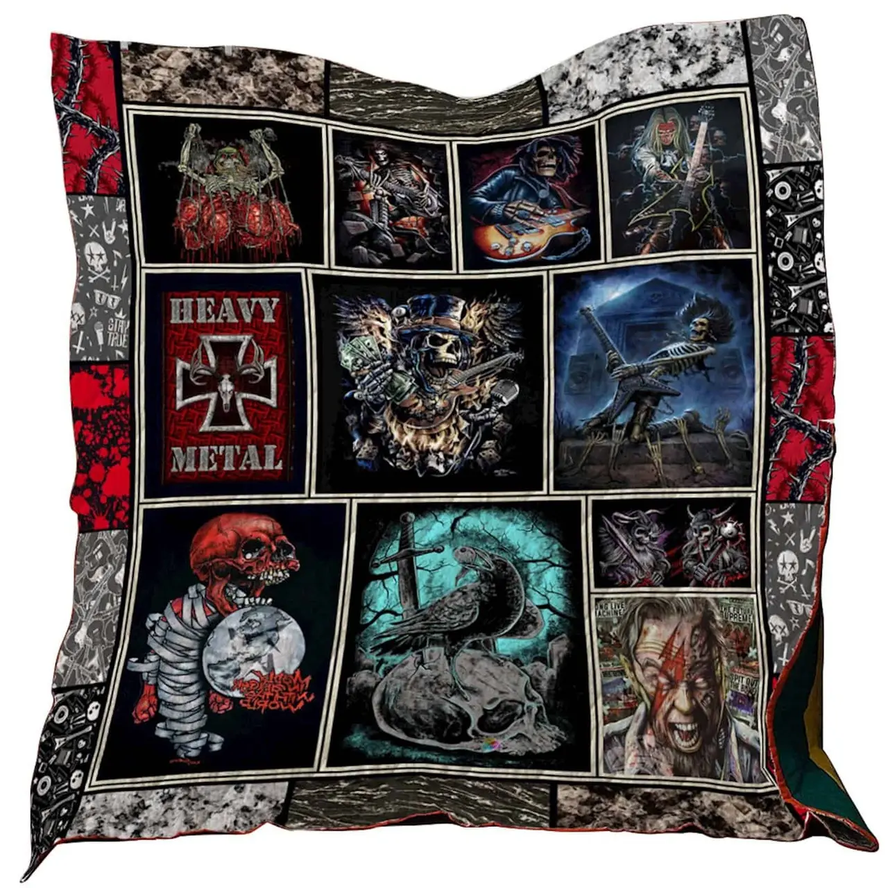 Heavy Metal Washable Quilt 2712-02 and Home Decor
