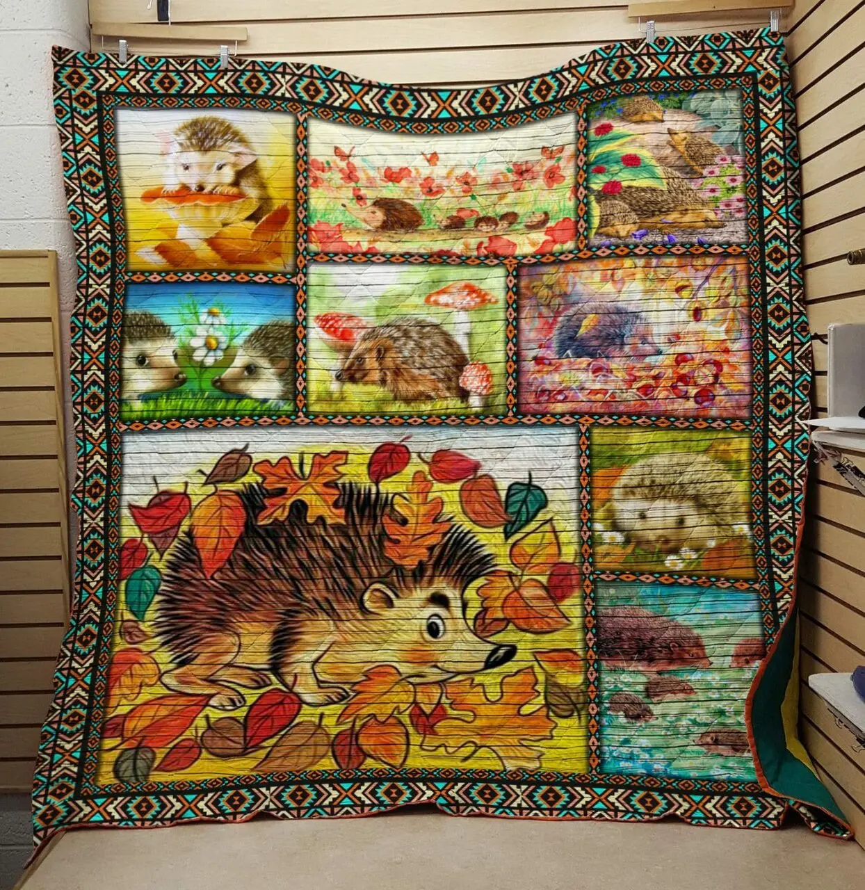 Hedgehog 1 Quilt and Home Decor