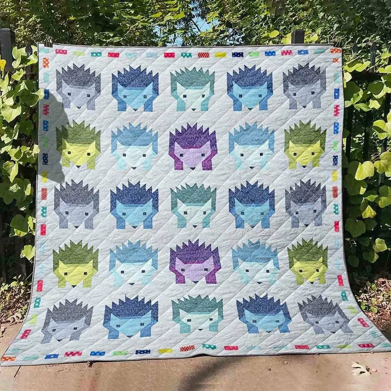 Hedgehog Ye160706A Tbg Quilt Blanket and Home Decor