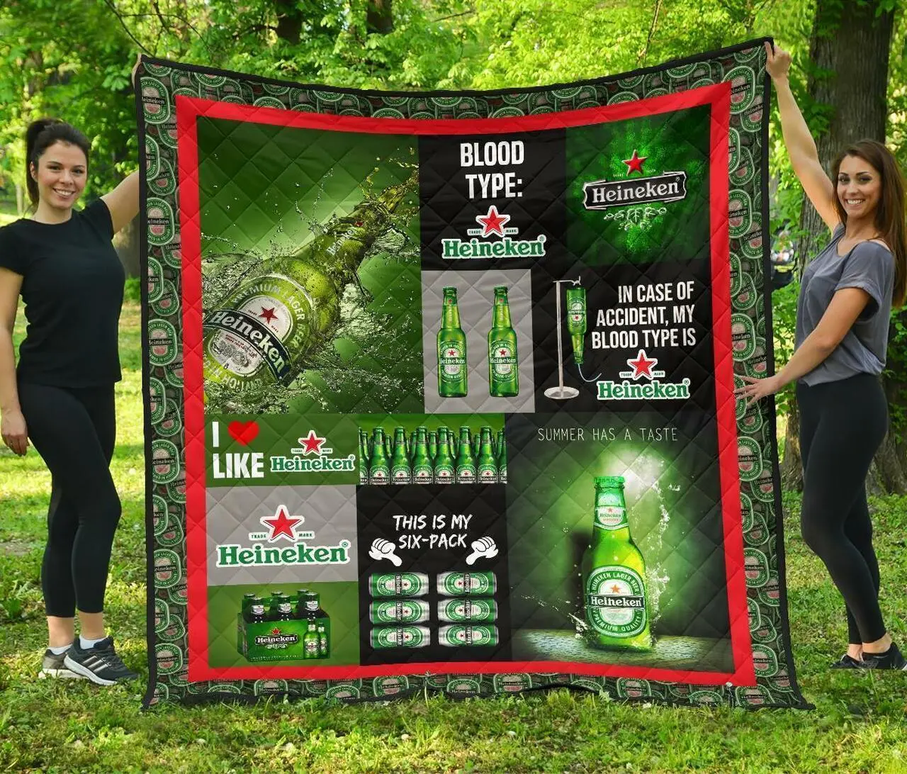 Heineken Funny Gift For Beer Lover Quilt and Home Decor