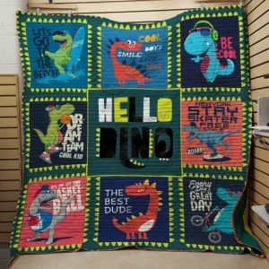 Hello Dino Quilt and Home Decor