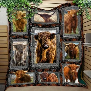 Highland Cows Like Quilt Blanket and Home Decor