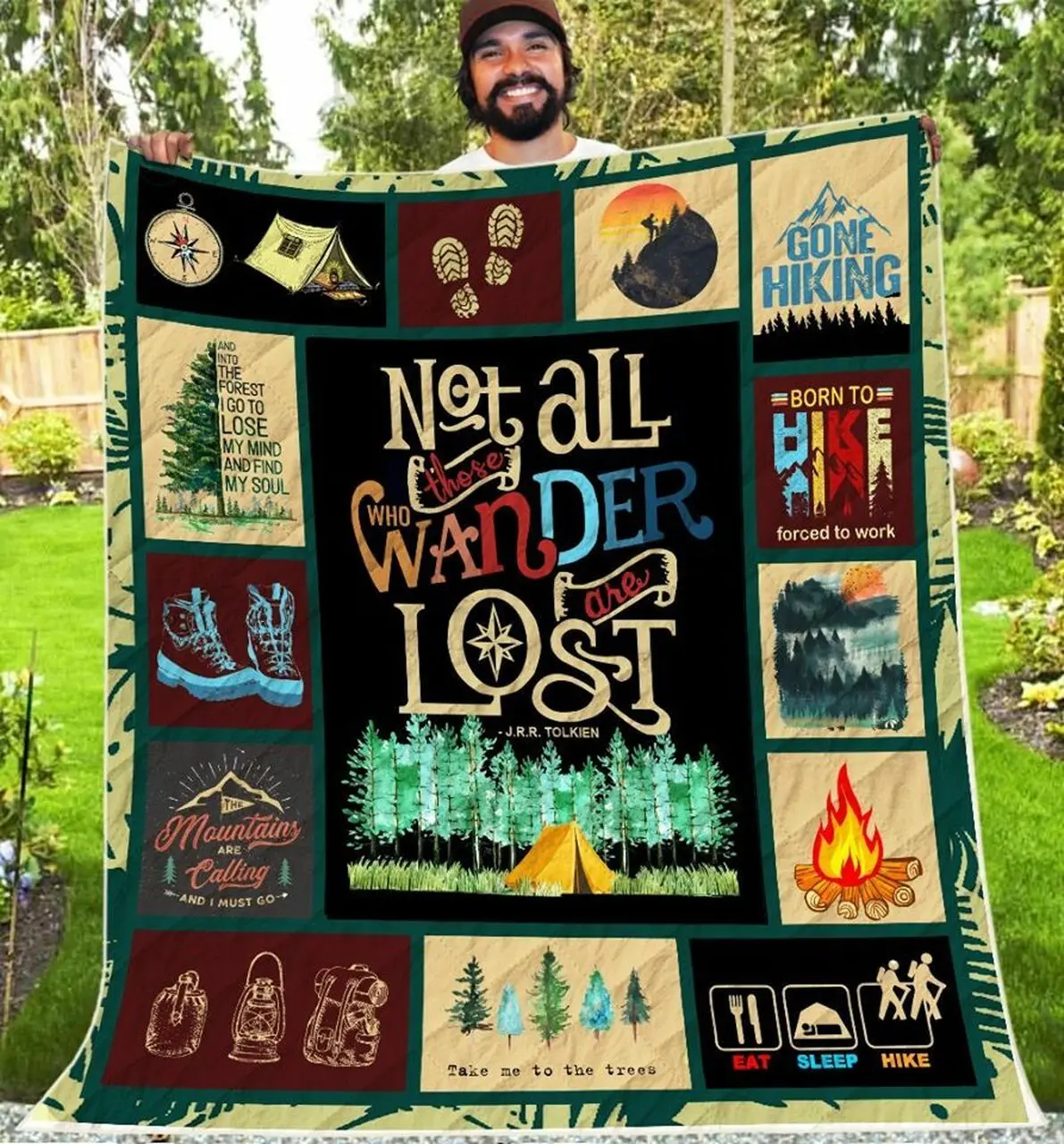 Hiking Quilt Vov and Home Decor