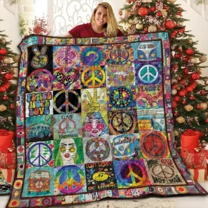 Hippie B Square 3D Customized Quilt and Home Decor
