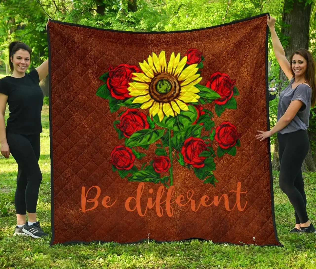 Hippie Be Different Quilt Blanket Th1207 and Home Decor