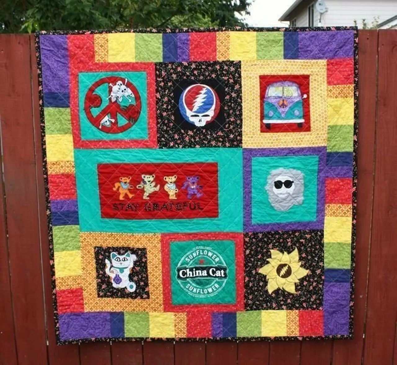 Hippie Clm190646 Quilt Blanket and Home Decor