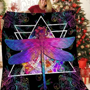 Hippie Dragonfly Quilt Vhs and Home Decor