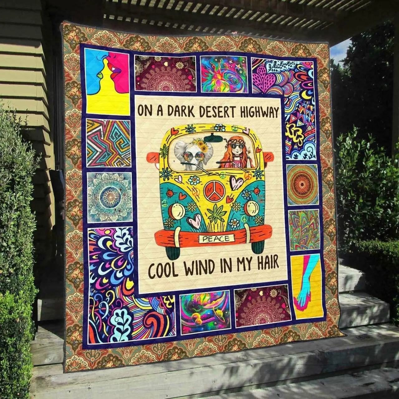 Hippie Na300703C Tbg Quilt Blanket and Home Decor