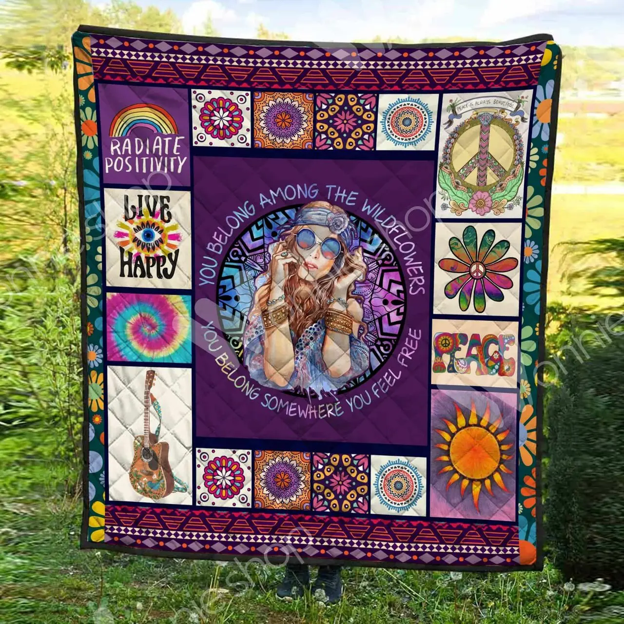 Hippie Quilt Fop and Home Decor