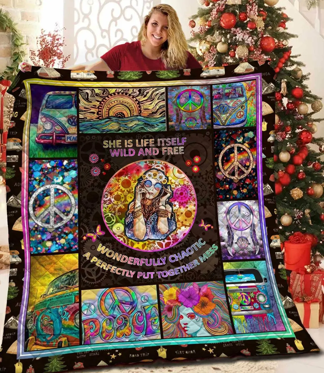Hippie Quilt Vaz and Home Decor
