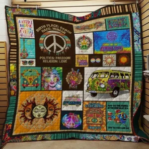 Hippie Style Quilt Blanket Quilt and Home Decor