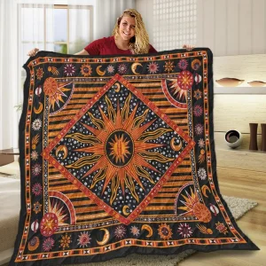 Hippie Sun VF12 3D Customized Quilt and Home Decor