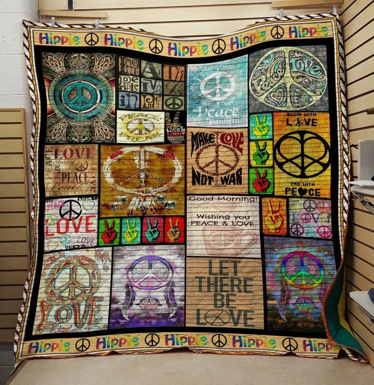 Hippie Vcb Quilt Derqgf and Home Decor