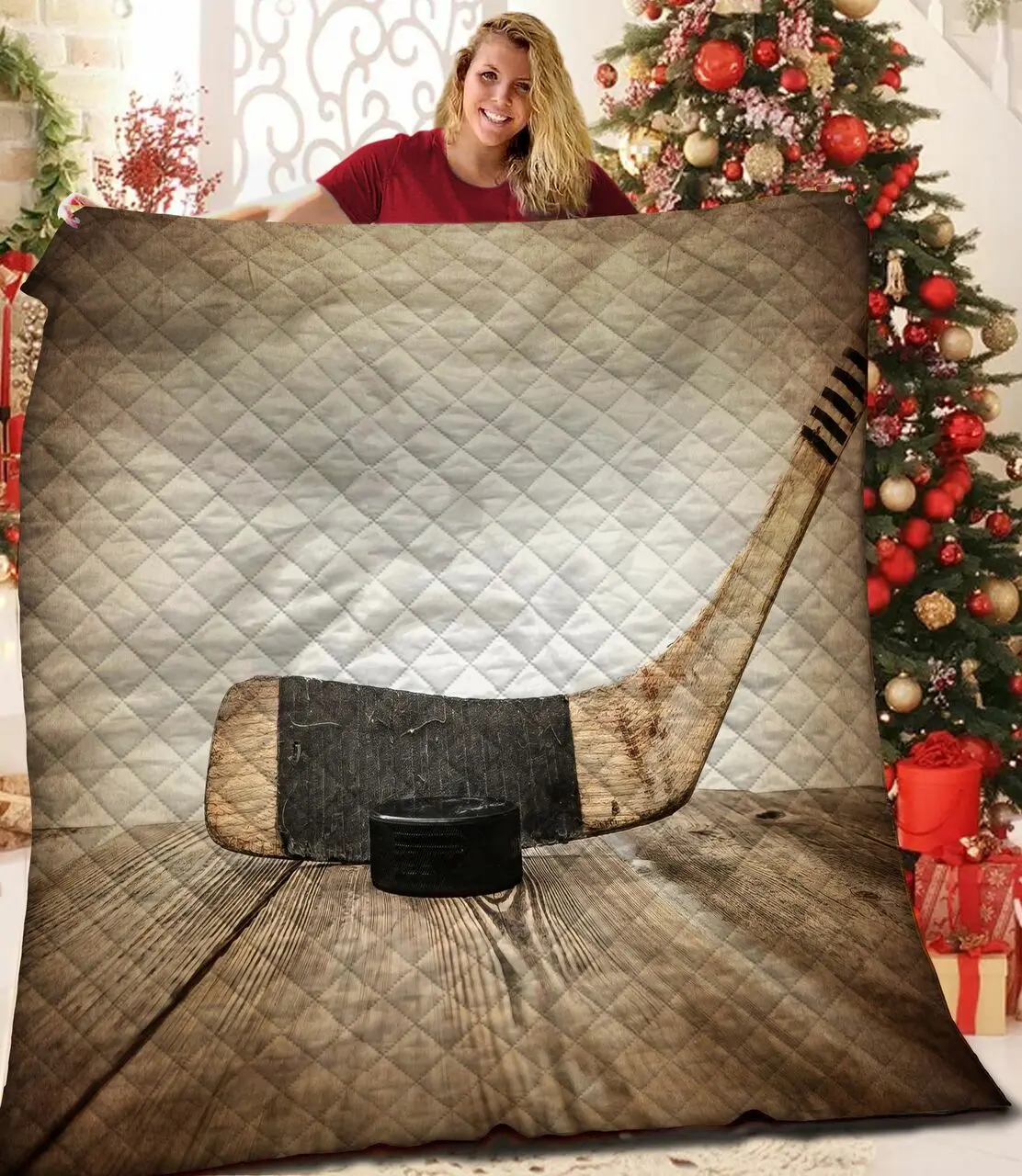 Hockey Quilt Ryf and Home Decor