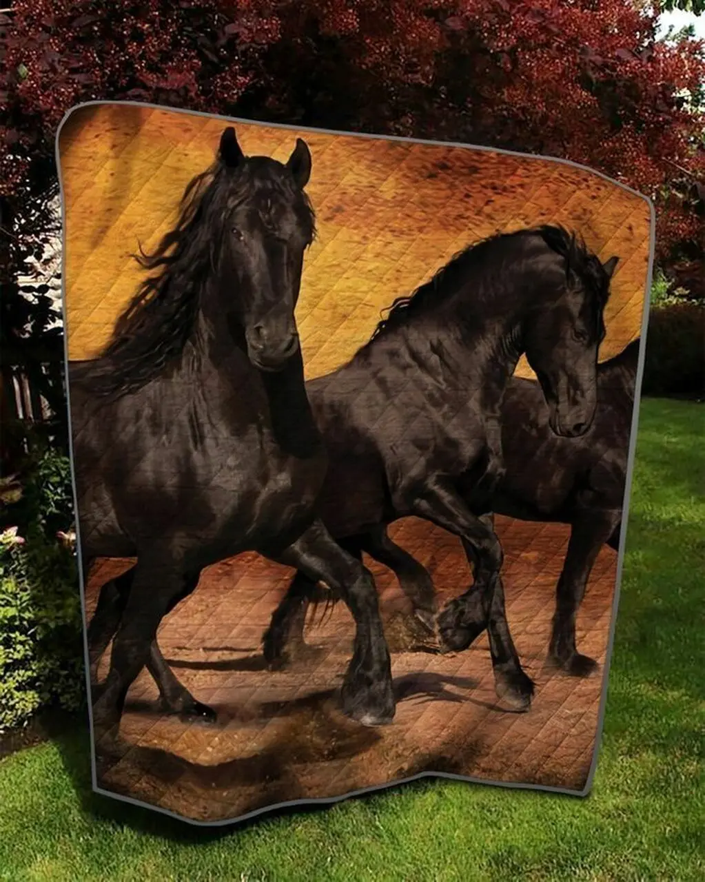 Horse AWE V4 3D Customized Quilt and Home Decor