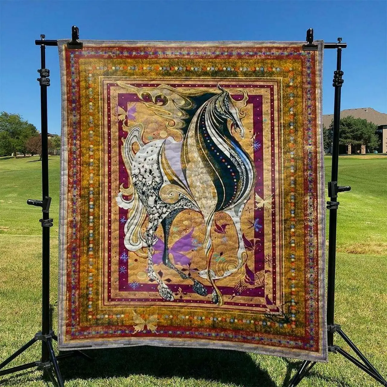 Horse Hur Quilt rt and Home Decor