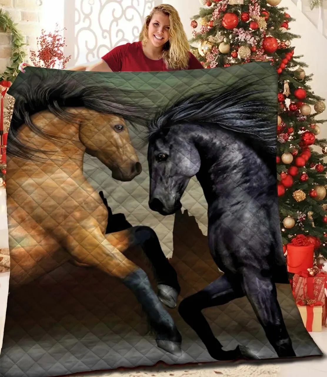 Horse Quilt Pgk and Home Decor