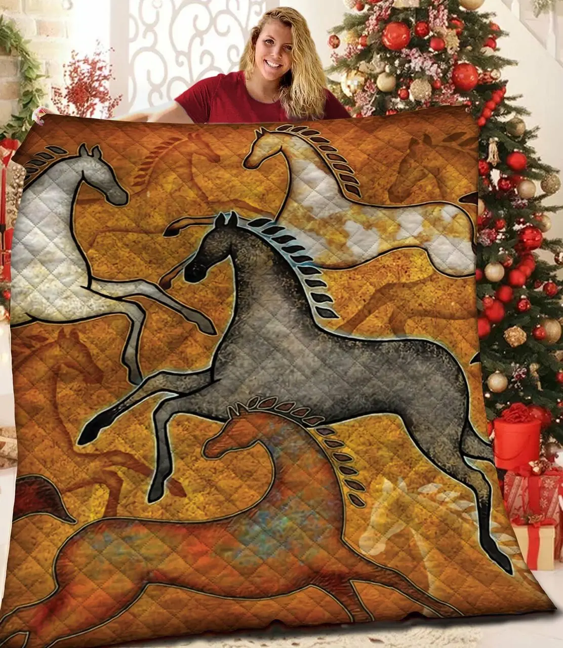Horse Quilt Pjm and Home Decor
