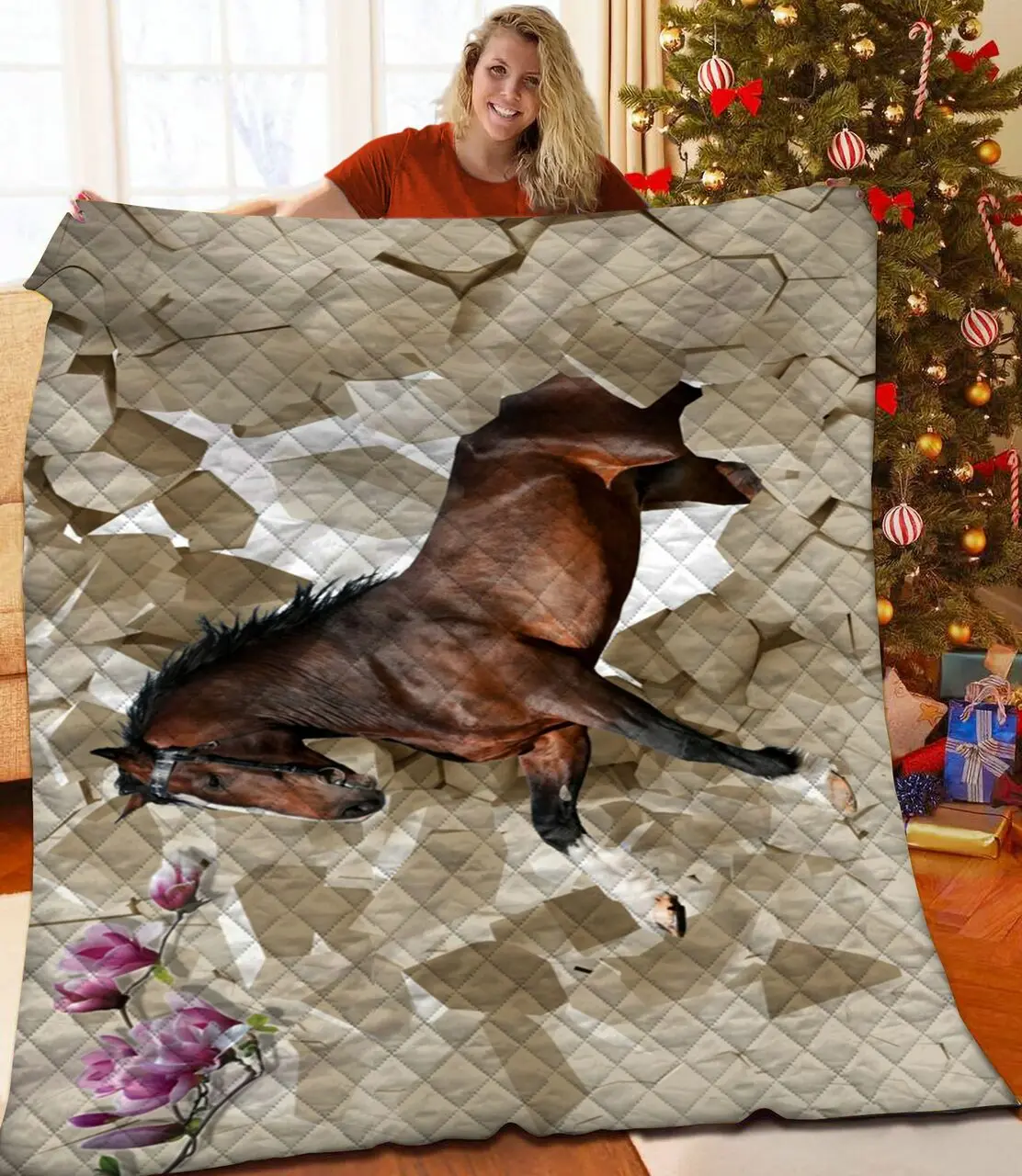Horse Quilt Pkq and Home Decor
