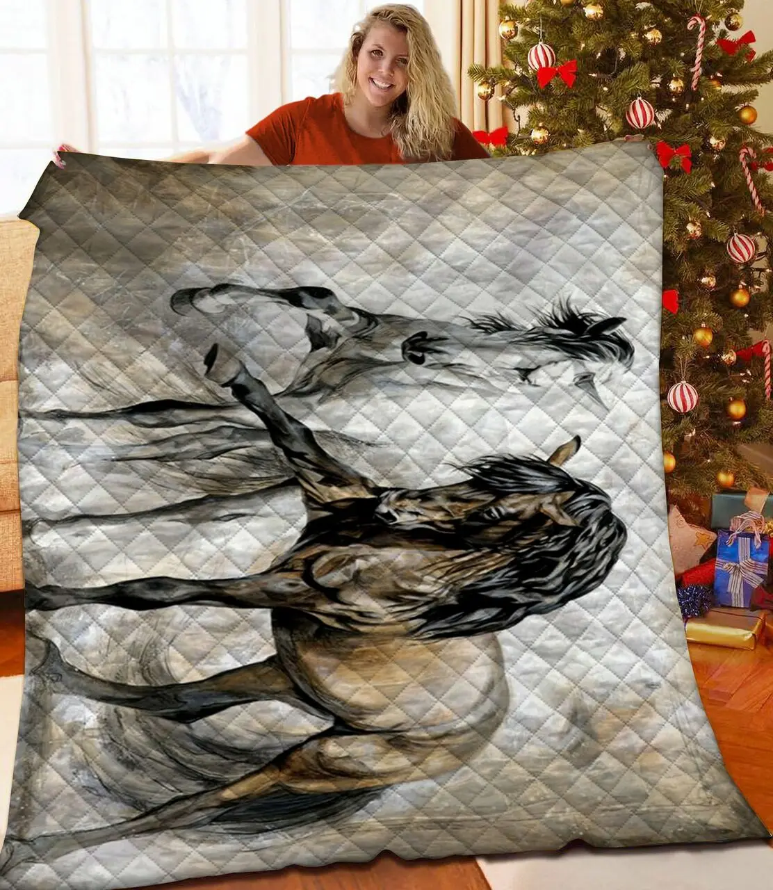 Horse Quilt Pmo and Home Decor