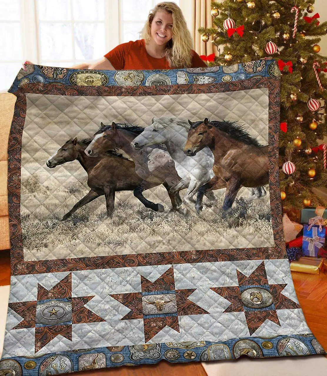 Horse Quilt Psi and Home Decor