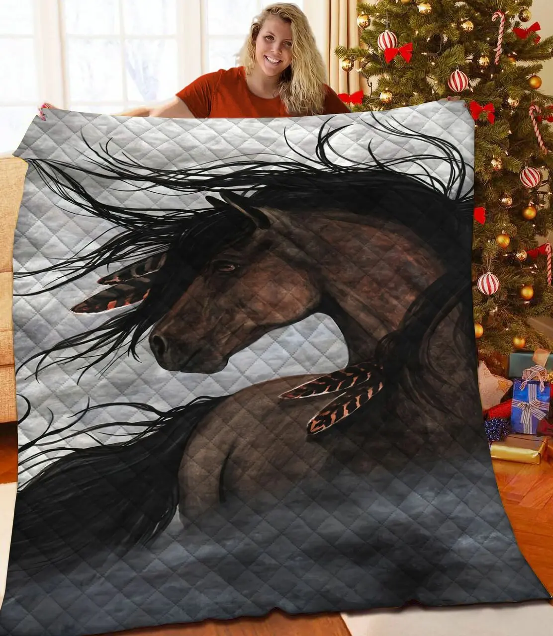 Horse Quilt Qih and Home Decor