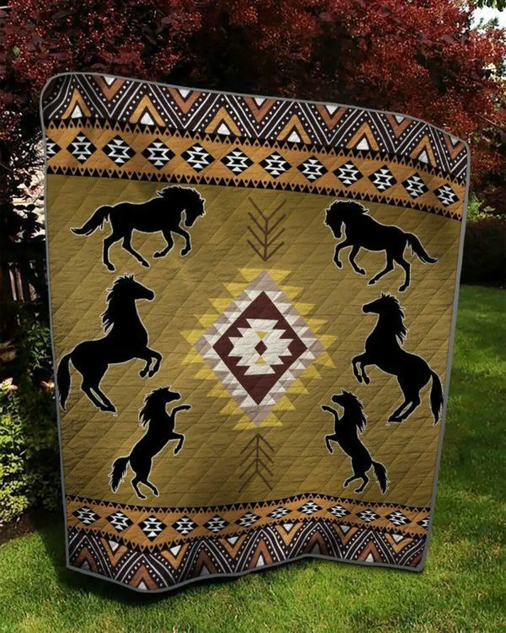 Horse Worship Quilt Blanket Quilt and Home Decor