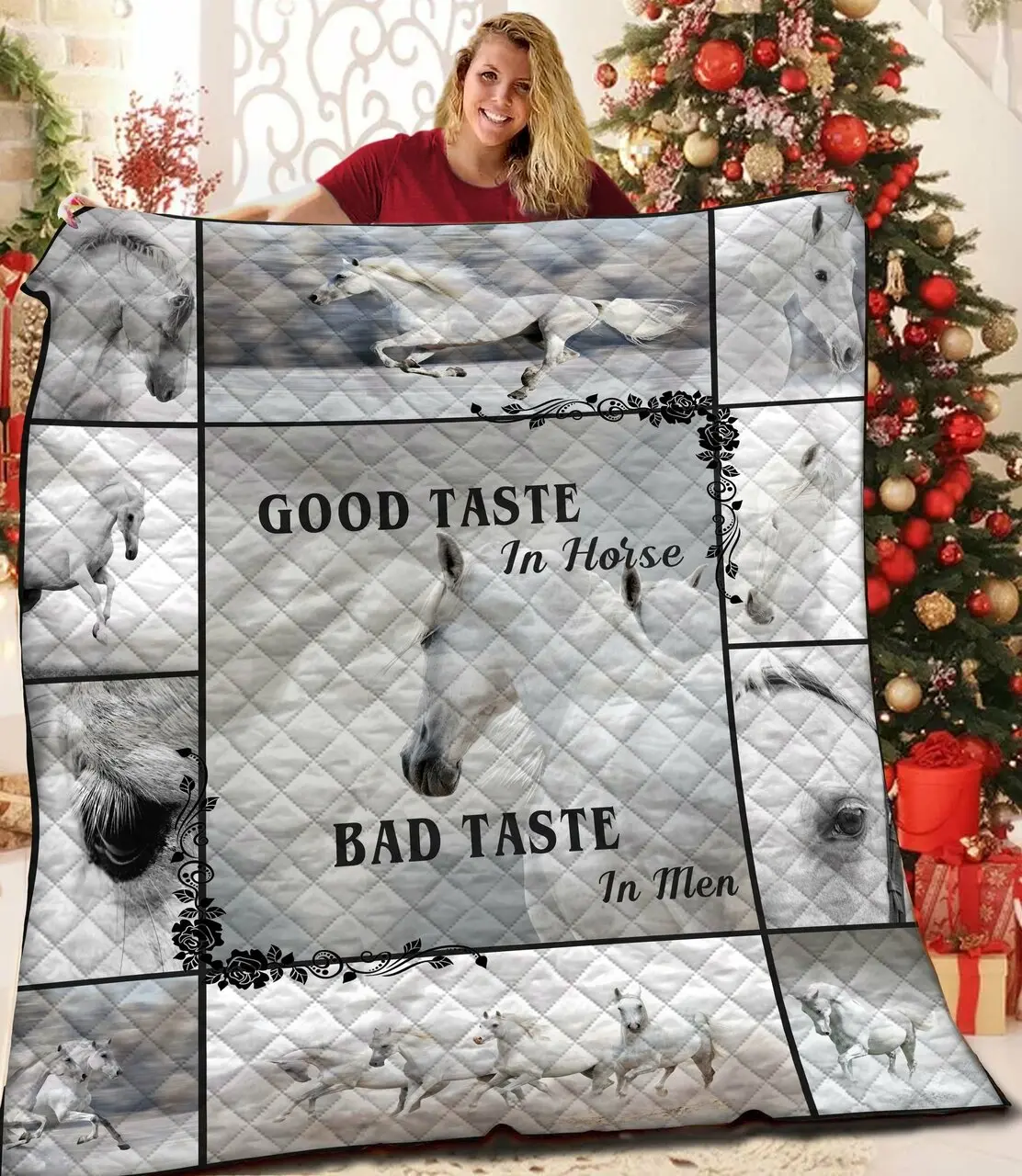 Horses Quilt Obb and Home Decor