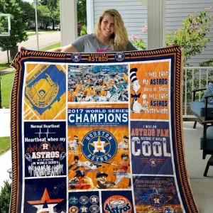 Houston Astros 3 Quilt Blanket and Home Decor