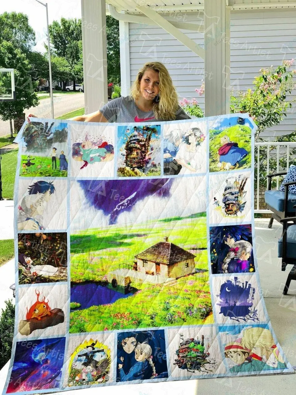 Howl S Moving Castle Quilt Blanket 0731 and Home Decor