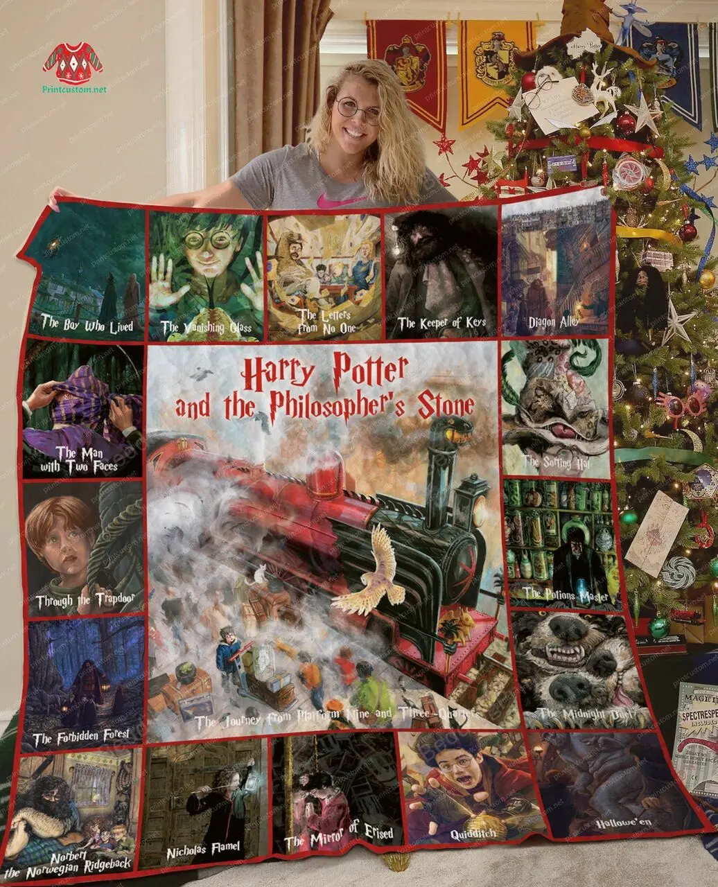 Hp & PhilosopherS Stone Quilt Blanket and Home Decor