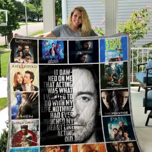 Hugh Jackman 2 Quilt Blanket 01 and Home Decor