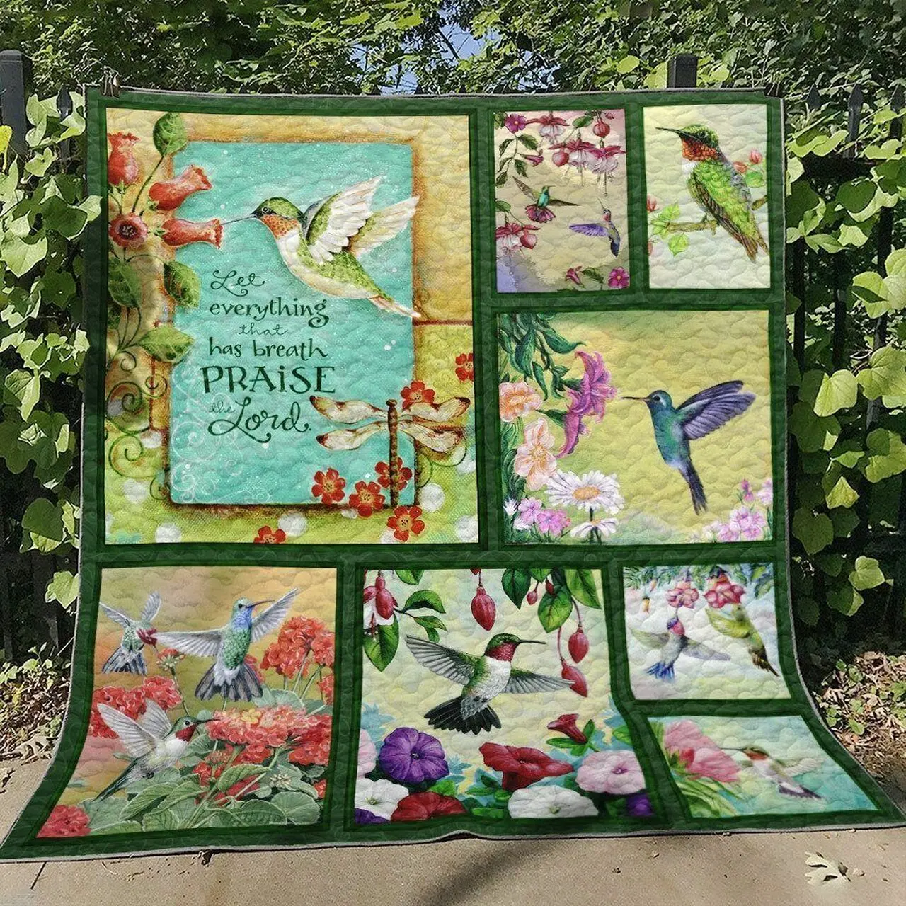 Hummingbird Cg130727 Quilt Blanket and Home Decor