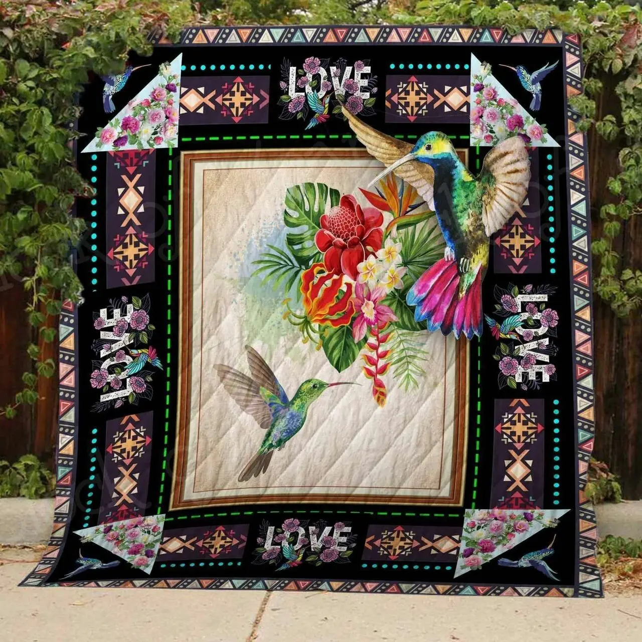 Hummingbird Hur Quilt ze and Home Decor