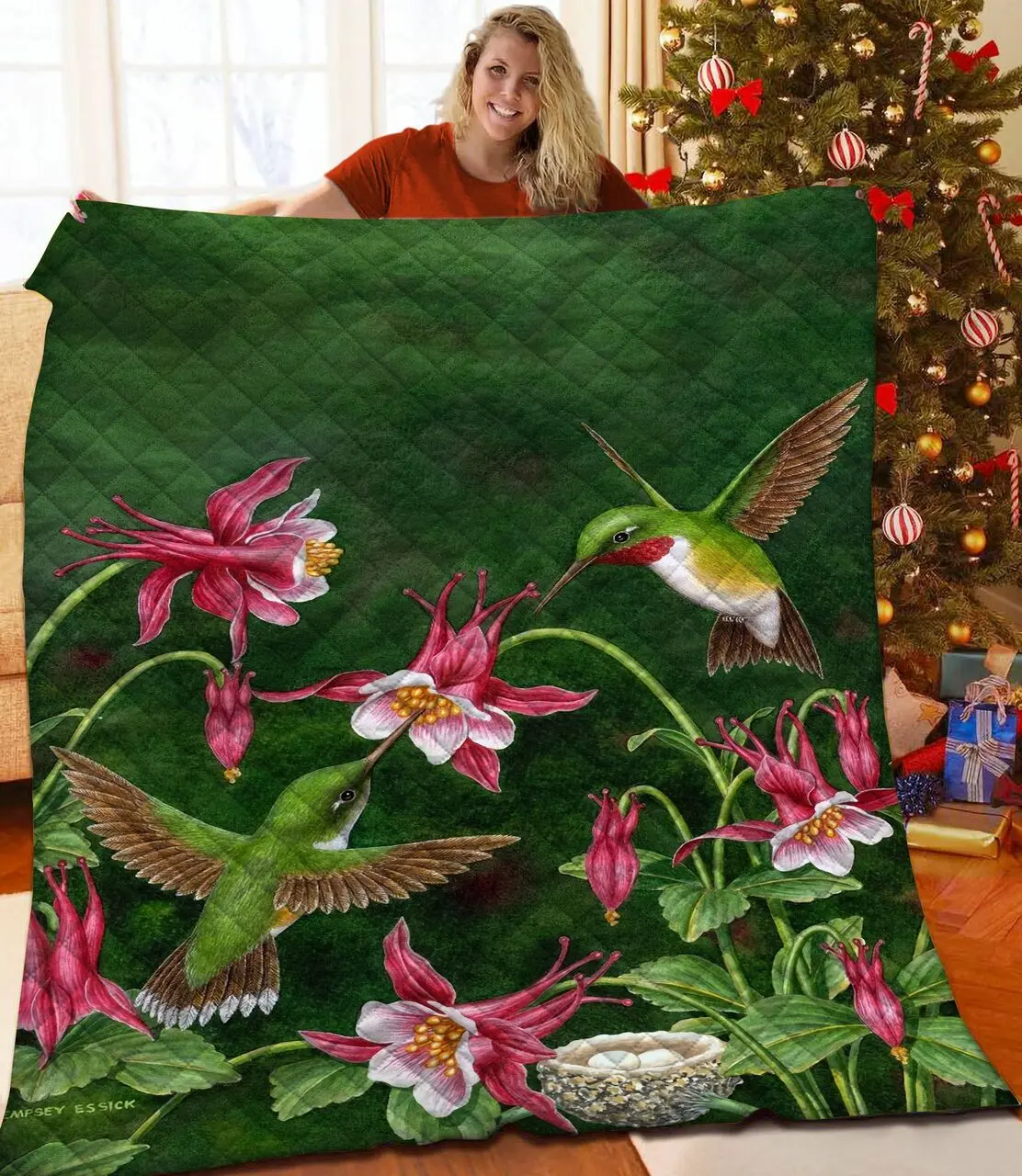 Hummingbird Quilt Njo and Home Decor