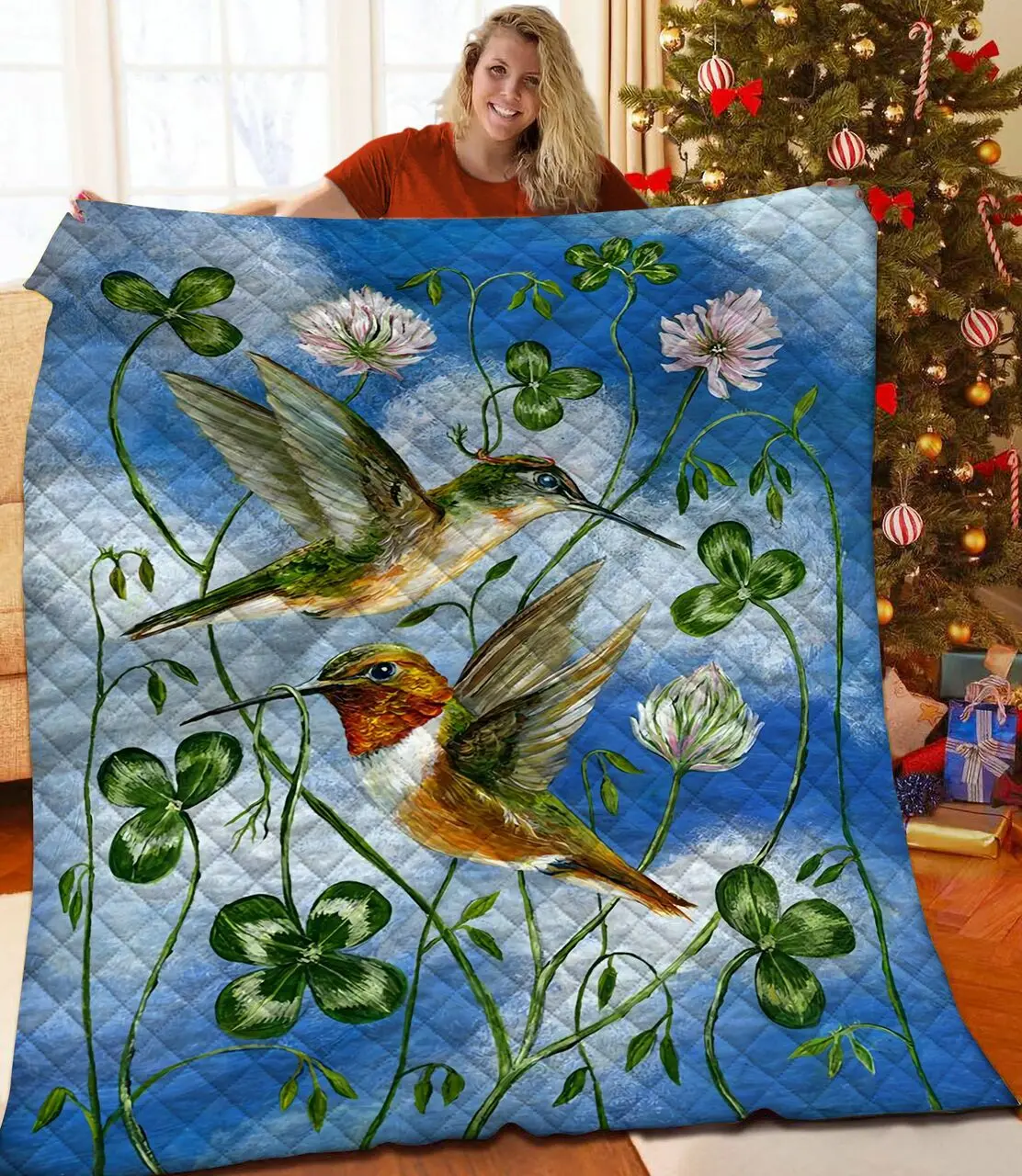 Hummingbird Quilt Nnf and Home Decor