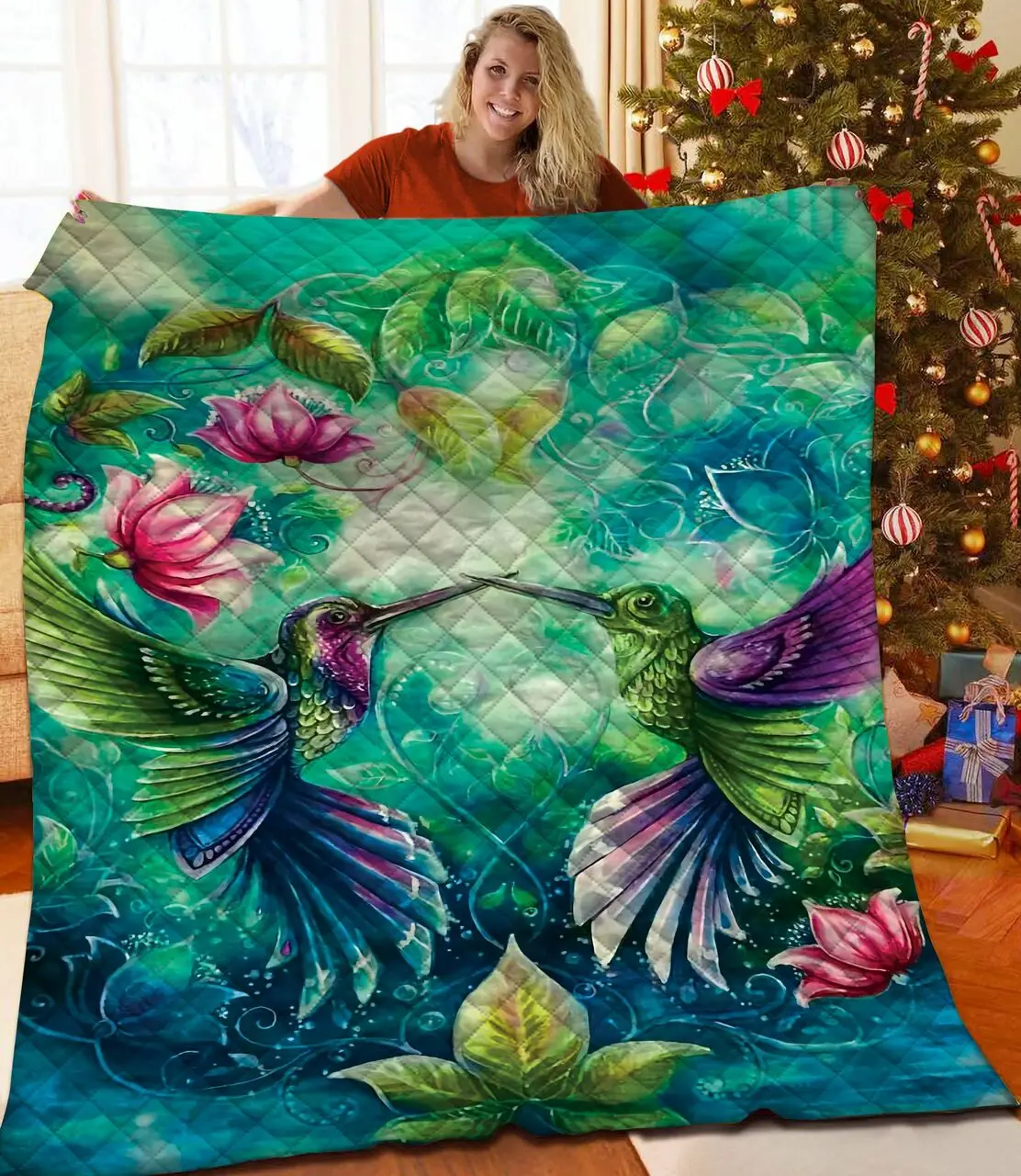 Hummingbird Quilt Noe and Home Decor