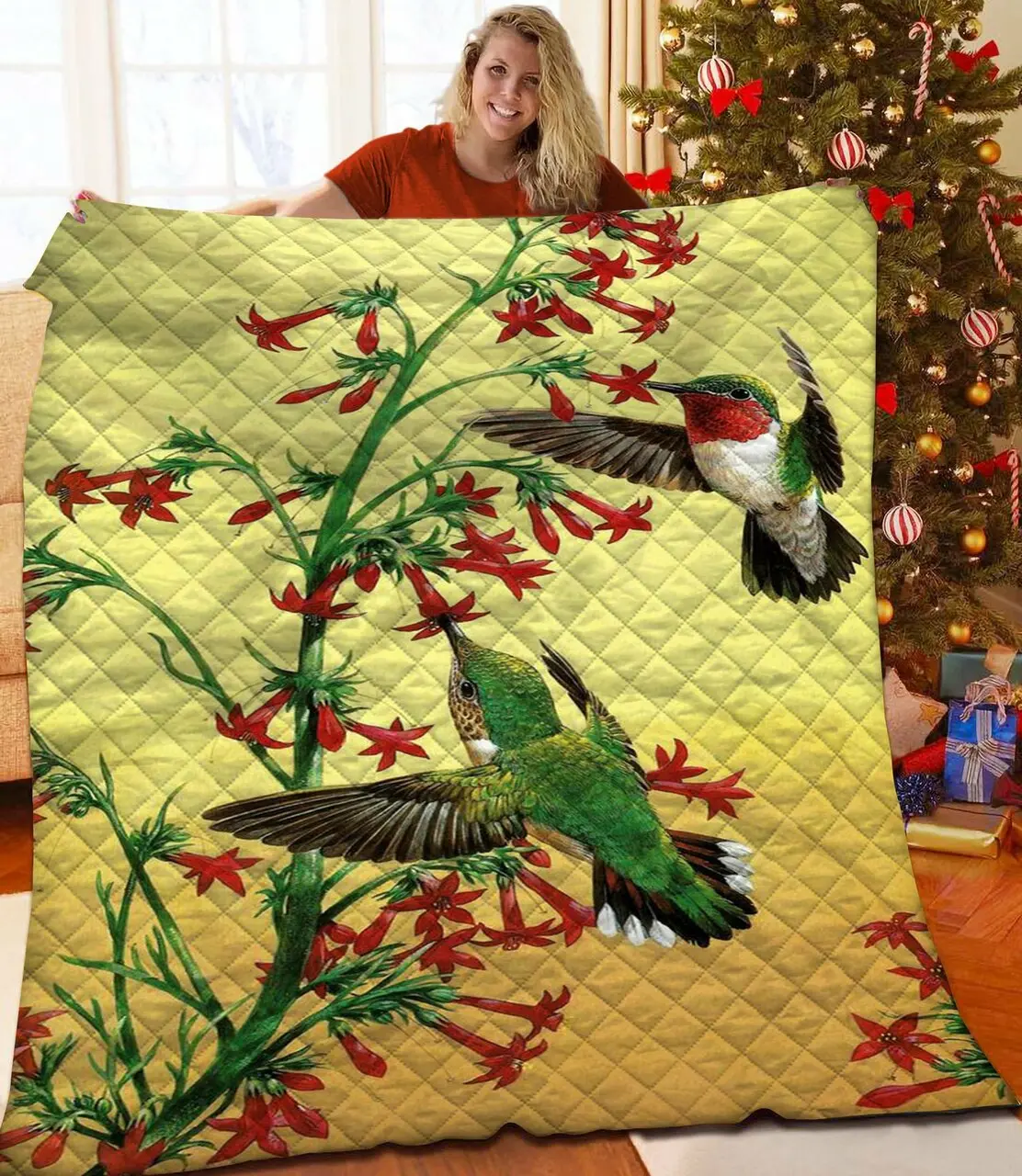 Hummingbird Quilt Nrb and Home Decor