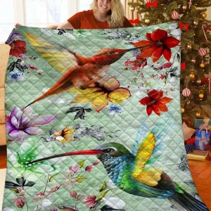 Hummingbird Quilt Rgs and Home Decor