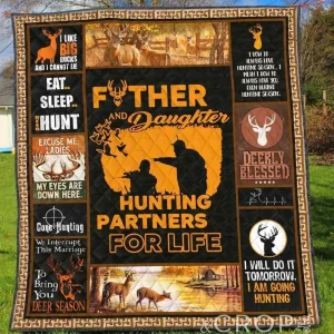 Hunting 2 Blanket Th1307 Quilt and Home Decor